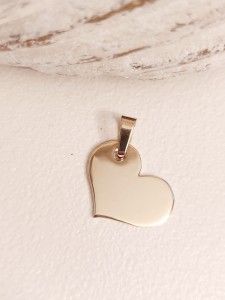 Wisiorek złoty duże serce próba 585