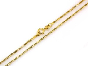 Łańcuszek złoty lisi ogon 1,3 mm 50 cm próba 585     