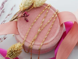 Łańcuszek złoty Singapur 2 mm 50 cm  próba 585   