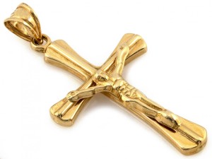 Krzyżyk złoty próba 585 