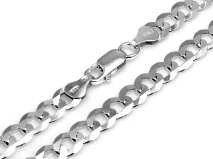 Łańcuszek srebrny pancerka 8 mm próba 925 