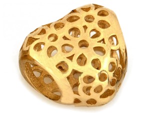 Zawieszka do bransoletki ażurowe serduszko próba 585 