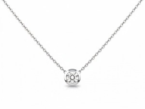 Łańcuszek srebrny z cyrkonią 45 cm próba 925        