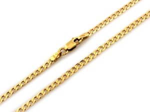 Łańcuszek złoty pancerka 3,1 mm 50 cm próba 585  