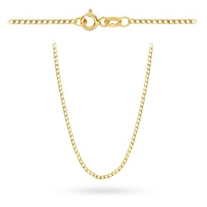 Łańcuszek złoty pancerka diamentowana 1,8 mm próba 585  