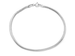 Bransoletka srebrna linka do zawieszek próba 925