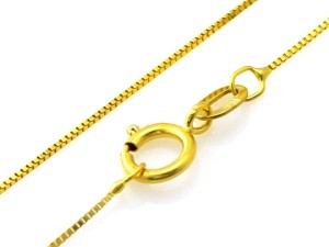 Łańcuszek złoty kostka 0,6 mm próba 585 