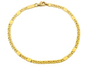 Bransoletka złota ozdobne ogniwka próba 585