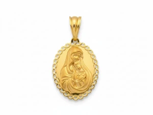 Medalik złoty owalny próba 585     