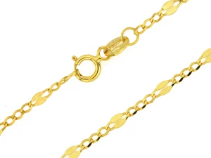Łańcuszek złoty figaro 2,4 mm 45 cm próba 585 