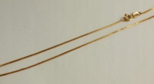 Bransoletka złota na nogę kostka próba 585