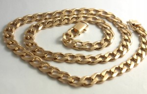 Łańcuszek złoty pancerka 98g próba 585