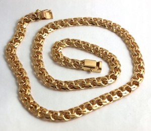 Łańcuszek złoty Garibaldi 145 g próba 585