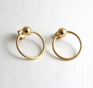 Kolczyki złote kółka próba 585